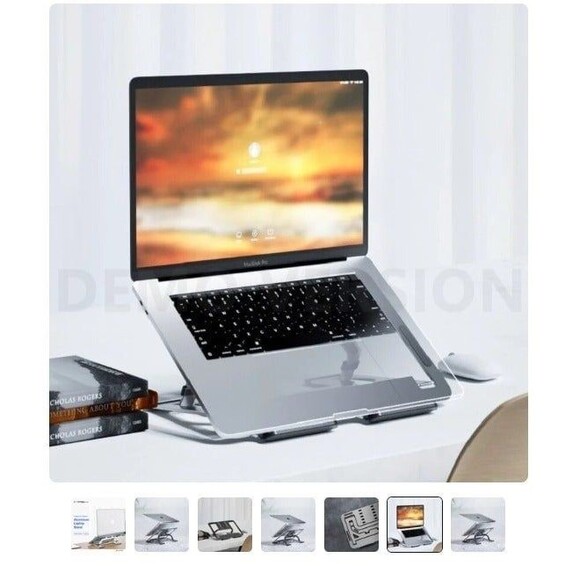 Apple Macbook Tablet- Stand- Ergonomic , Ipad Air Pro- NEW - Picture 5 of 9